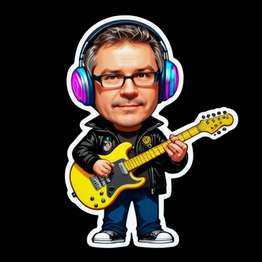 Rockstar on Stage - Travel and Place sticker for WhatsApp and Telegram