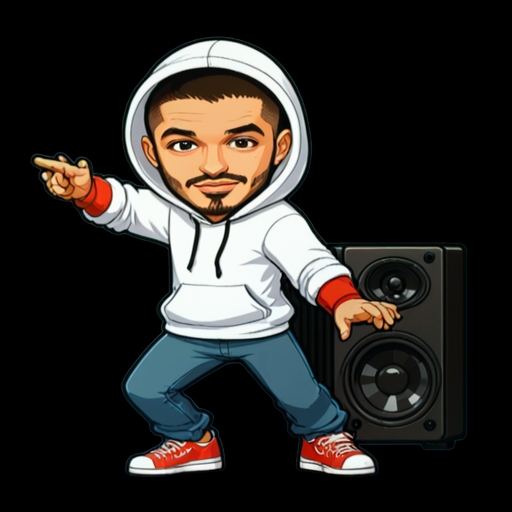 Hip Hop Energy - Travel and Place sticker for WhatsApp and Telegram