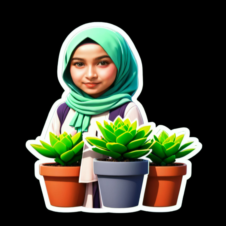 Desk Plant - Activity sticker for WhatsApp and Telegram