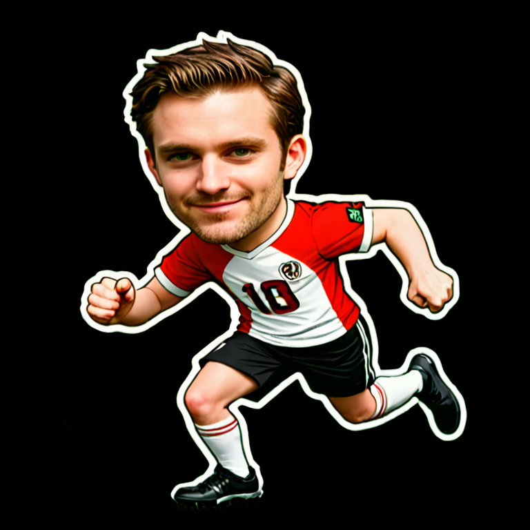 Dribbling on the field - Activity sticker for WhatsApp and Telegram