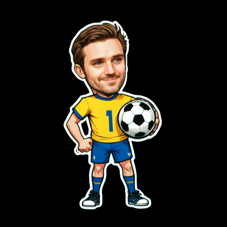 Create Balancing the ball on head sticker with code SS3J Balancing the ball on head - Activity sticker for WhatsApp and Telegram