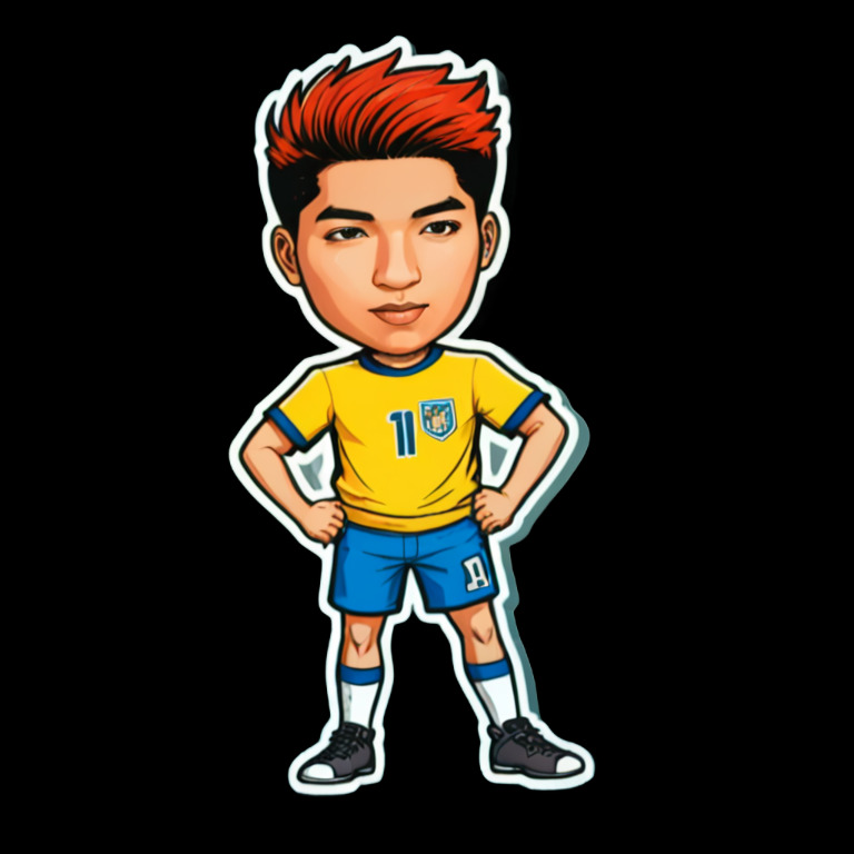 Create Balancing the ball on head sticker with code SS3M Balancing the ball on head - Activity sticker for WhatsApp and Telegram