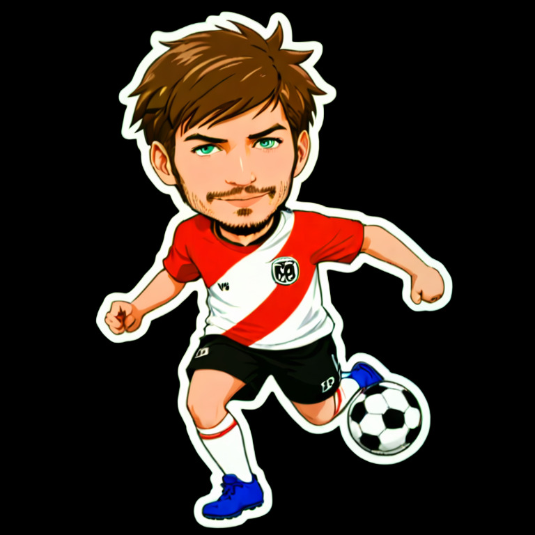Dribbling on the field - Activity sticker for WhatsApp and Telegram