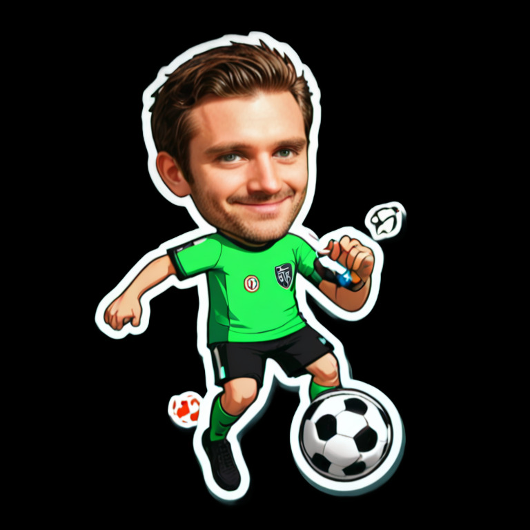 Doing kick ups - Activity sticker for WhatsApp and Telegram