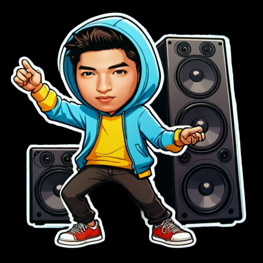 Create Hip Hop Energy sticker with code SS53 Hip Hop Energy - Travel and Place sticker for WhatsApp and Telegram