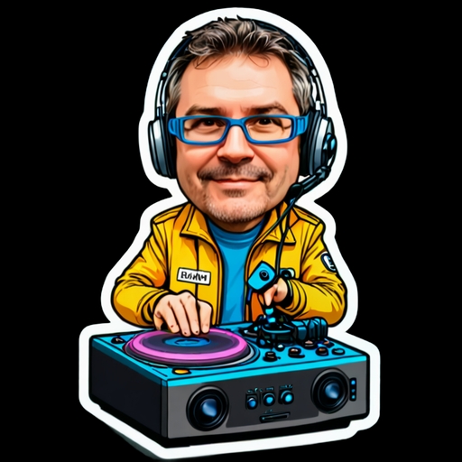 Electronic Beat - Travel and Place sticker for WhatsApp and Telegram