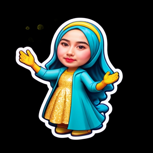 Pop Singer in Concert - Travel and Place sticker for WhatsApp and Telegram