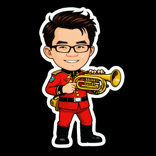 Marching Band Joy - Travel and Place sticker for WhatsApp and Telegram