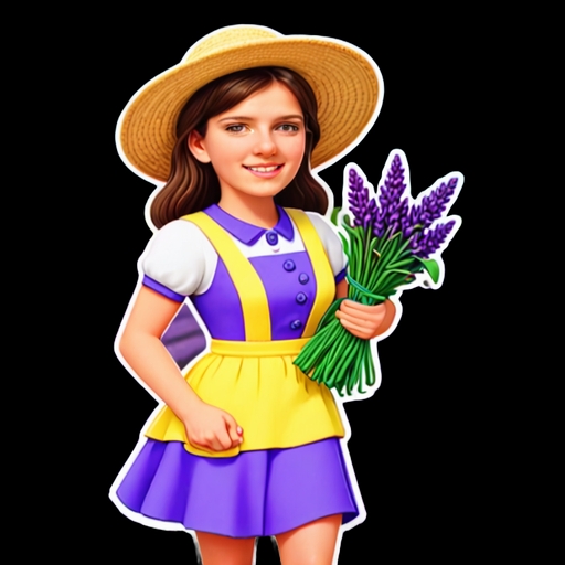Lavender Fields - Travel and Place sticker for WhatsApp and Telegram