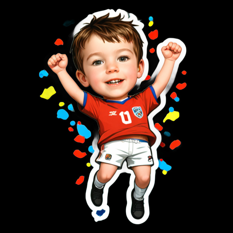 Celebrating a goal - Activity sticker for WhatsApp and Telegram