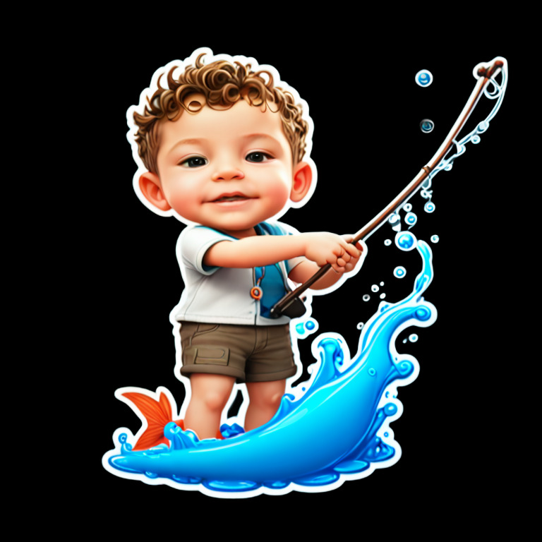Fisherman's Catch - Activity sticker for WhatsApp and Telegram