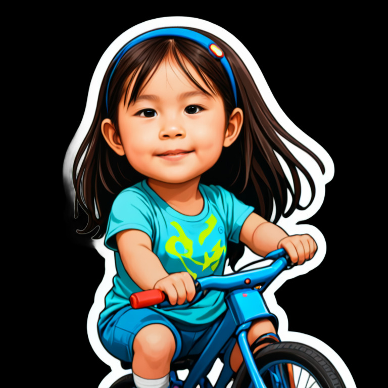 Riding a Bicycle - Activity sticker for WhatsApp and Telegram