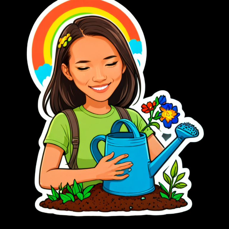 Gardener's Bloom - Activity sticker for WhatsApp and Telegram