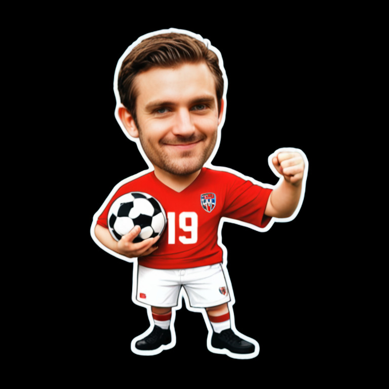 Holding football jersey - Activity sticker for WhatsApp and Telegram
