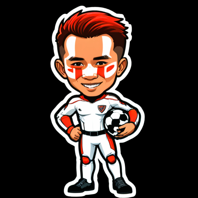 Painting the face - Activity sticker for WhatsApp and Telegram