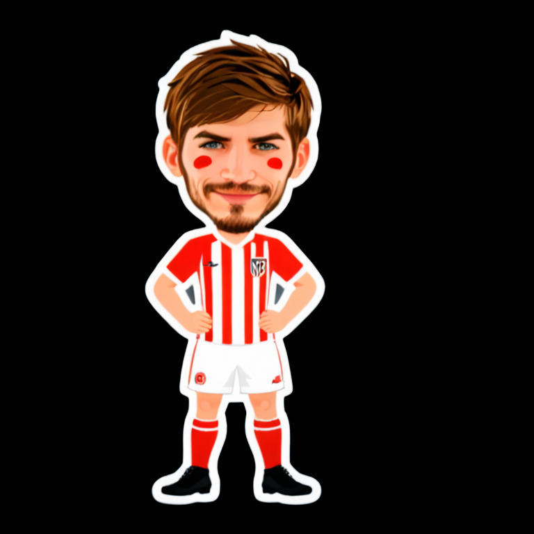 Painting the face - Activity sticker for WhatsApp and Telegram