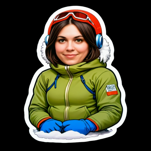Ski Resort Adventure - Travel and Place sticker for WhatsApp and Telegram