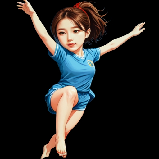 High Jump - Activity sticker for WhatsApp and Telegram