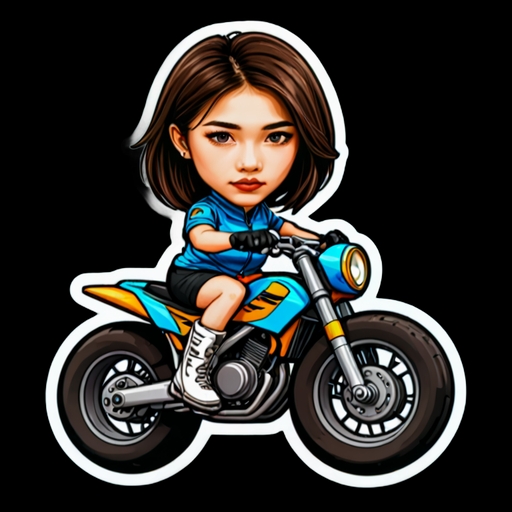 Motocross Jump - Activity sticker for WhatsApp and Telegram