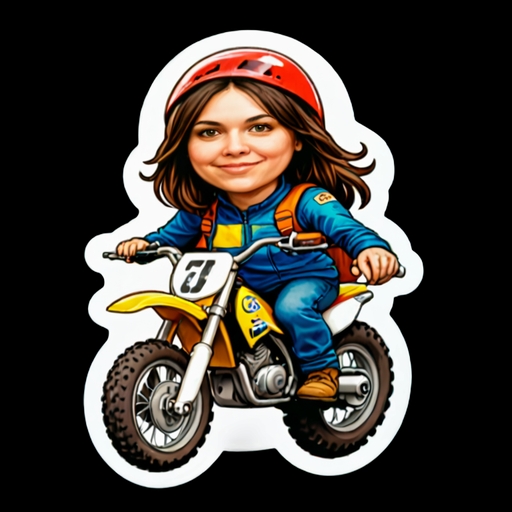 Motocross Jump - Activity sticker for WhatsApp and Telegram