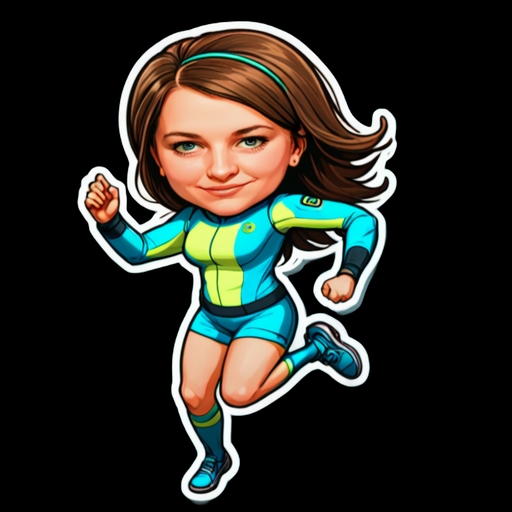 Hurdle Jump - Activity sticker for WhatsApp and Telegram