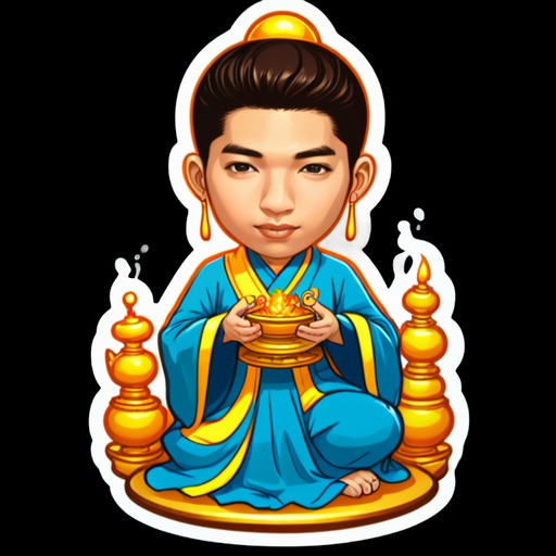 Monastery Visit - Travel and Place sticker for WhatsApp and Telegram