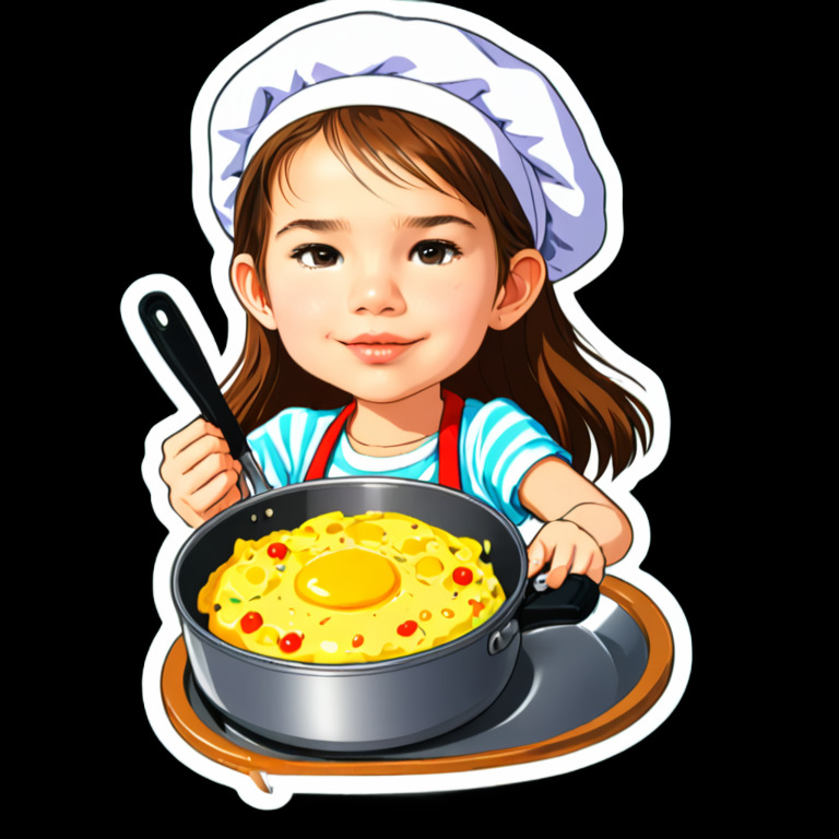 Cooking Breakfast - Activity sticker for WhatsApp and Telegram