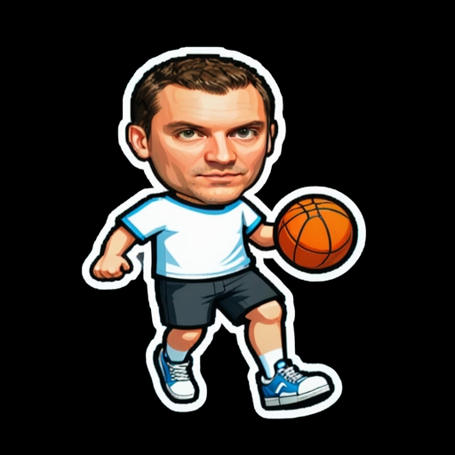 Basketball Dunk - Activity sticker for WhatsApp and Telegram