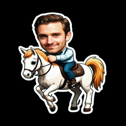 Horse Jumping - Activity sticker for WhatsApp and Telegram