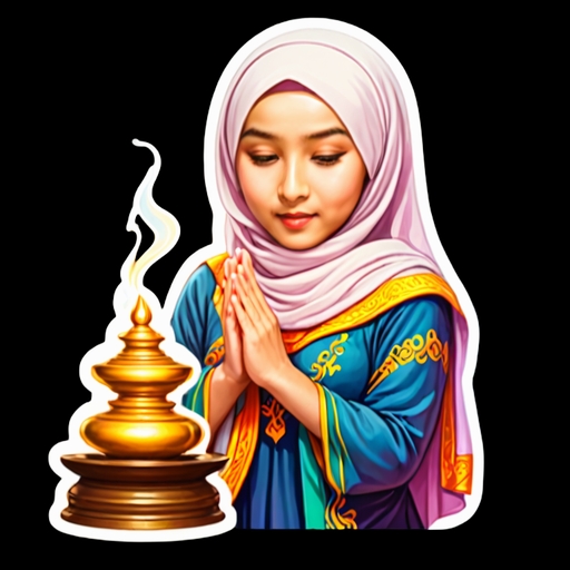 Monastery Visit - Travel and Place sticker for WhatsApp and Telegram