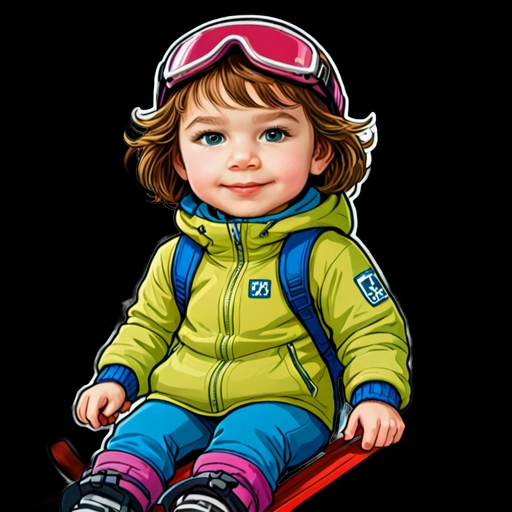 Ski Resort Adventure - Travel and Place sticker for WhatsApp and Telegram