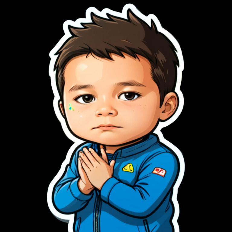 Sob Crying - Smiley sticker for WhatsApp and Telegram