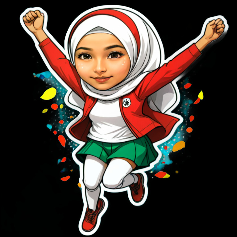 Celebrating a goal - Activity sticker for WhatsApp and Telegram