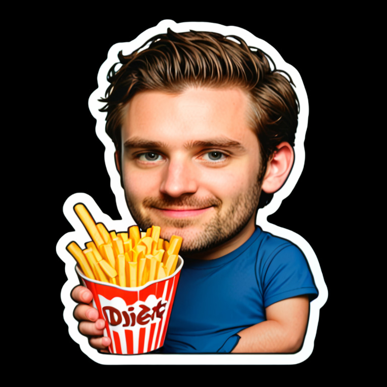 Cheating on diet - Activity sticker for WhatsApp and Telegram