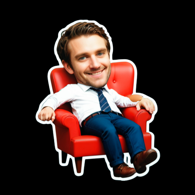 Laughing fall - Activity sticker for WhatsApp and Telegram