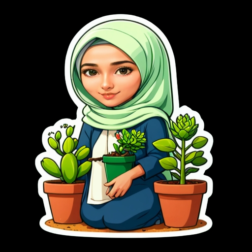 Friendship Plant - People sticker for WhatsApp and Telegram