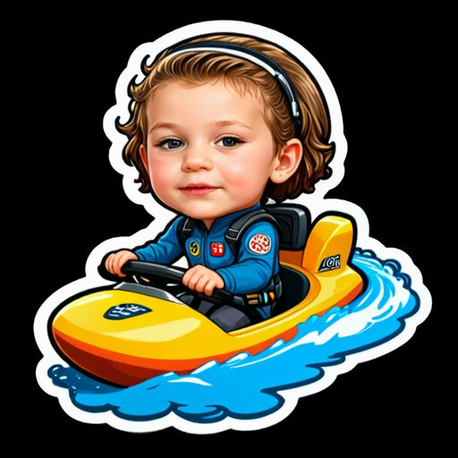 Kayak Roll - Activity sticker for WhatsApp and Telegram