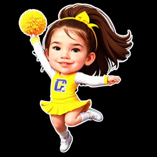 Cheerleading Jump - Activity sticker for WhatsApp and Telegram