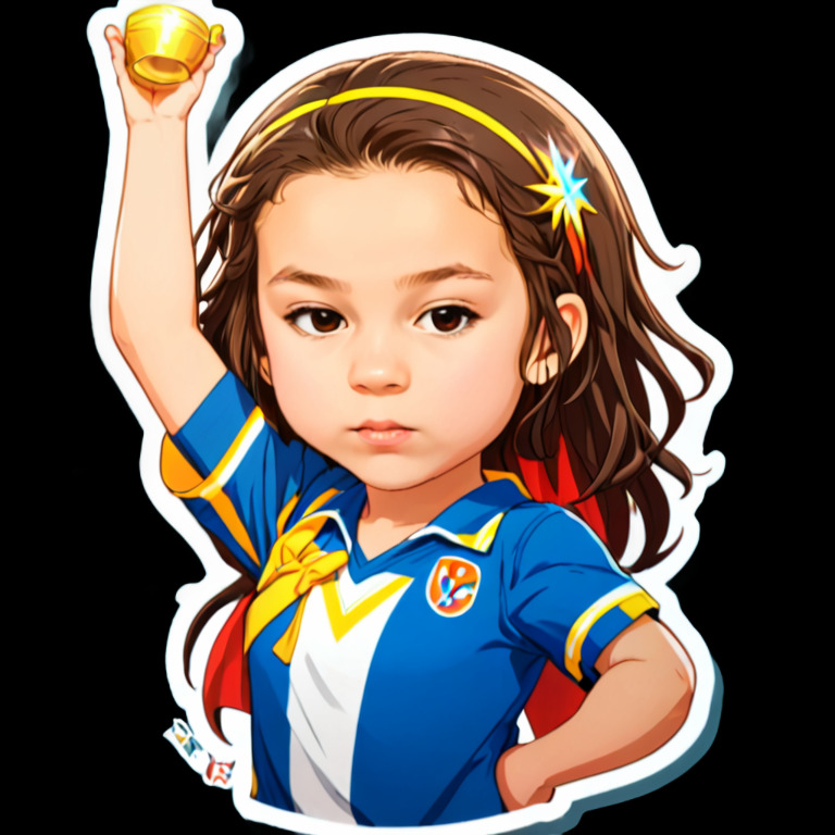 Victorious Pose - Smiley sticker for WhatsApp and Telegram