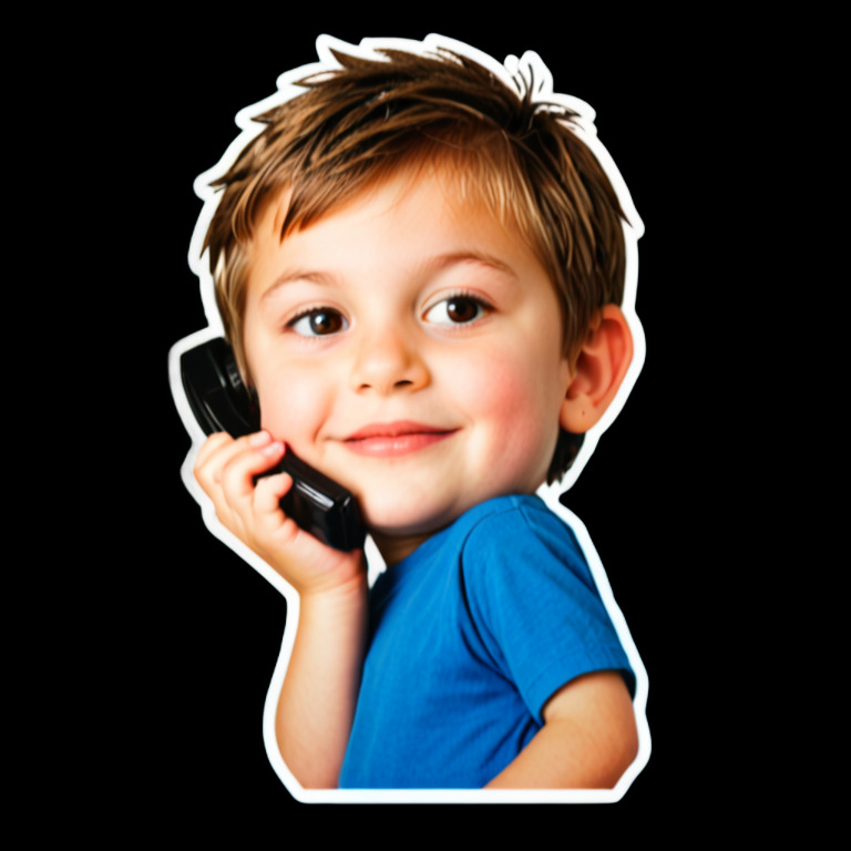 Making a Phone Call - Activity sticker for WhatsApp and Telegram