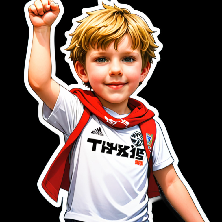 Waving a scarf - Activity sticker for WhatsApp and Telegram