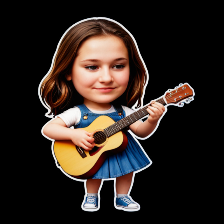 Playing Guitar - Activity sticker for WhatsApp and Telegram