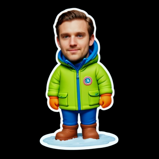 Create Frozen Lake Walk sticker with code SSbW Frozen Lake Walk - Travel and Place sticker for WhatsApp and Telegram