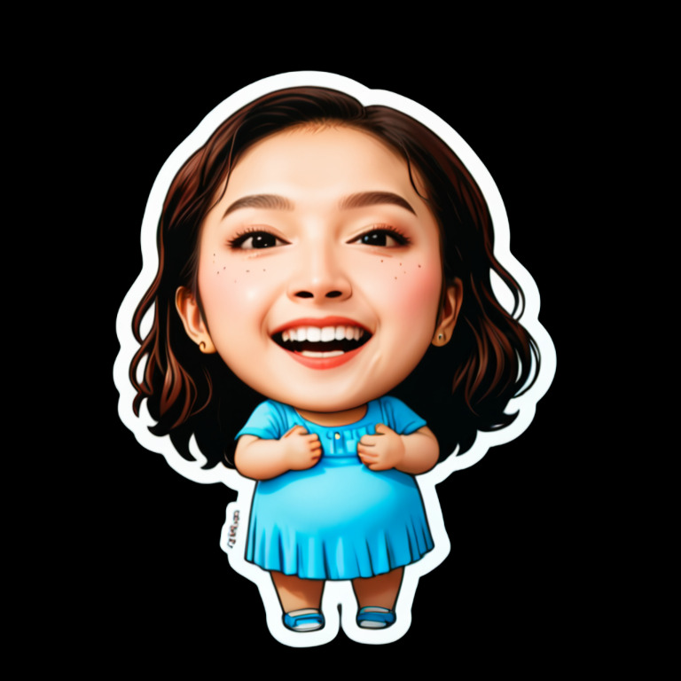 Laughing hard - Activity sticker for WhatsApp and Telegram