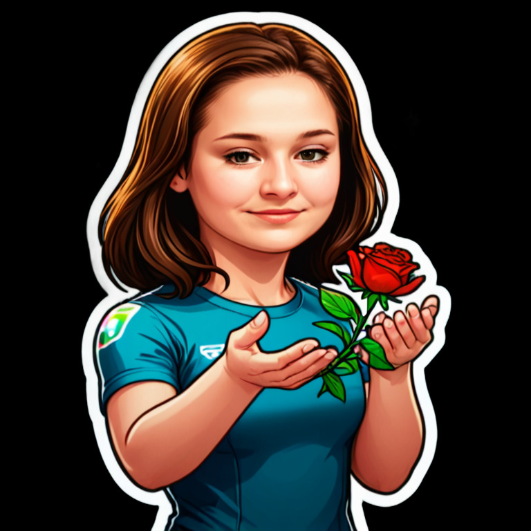 Flower Offering - People sticker for WhatsApp and Telegram