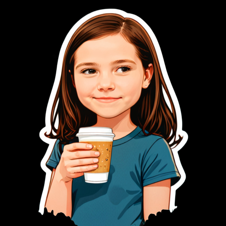 Fancy coffee flex - Activity sticker for WhatsApp and Telegram