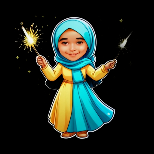 Celebration Sparklers - Activity sticker for WhatsApp and Telegram