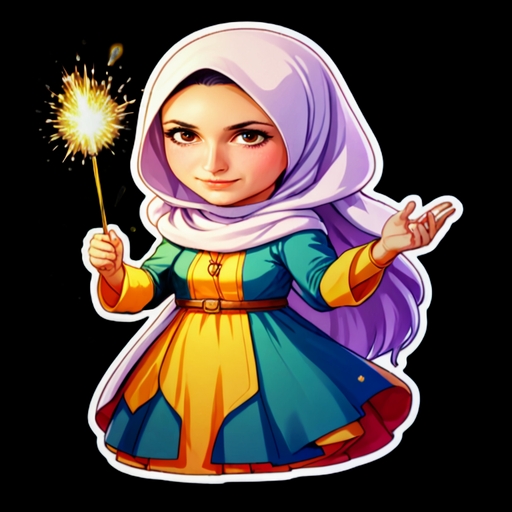 Celebration Sparklers - Activity sticker for WhatsApp and Telegram