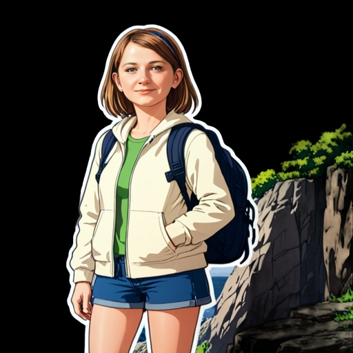 Cliffside View - Travel and Place sticker for WhatsApp and Telegram
