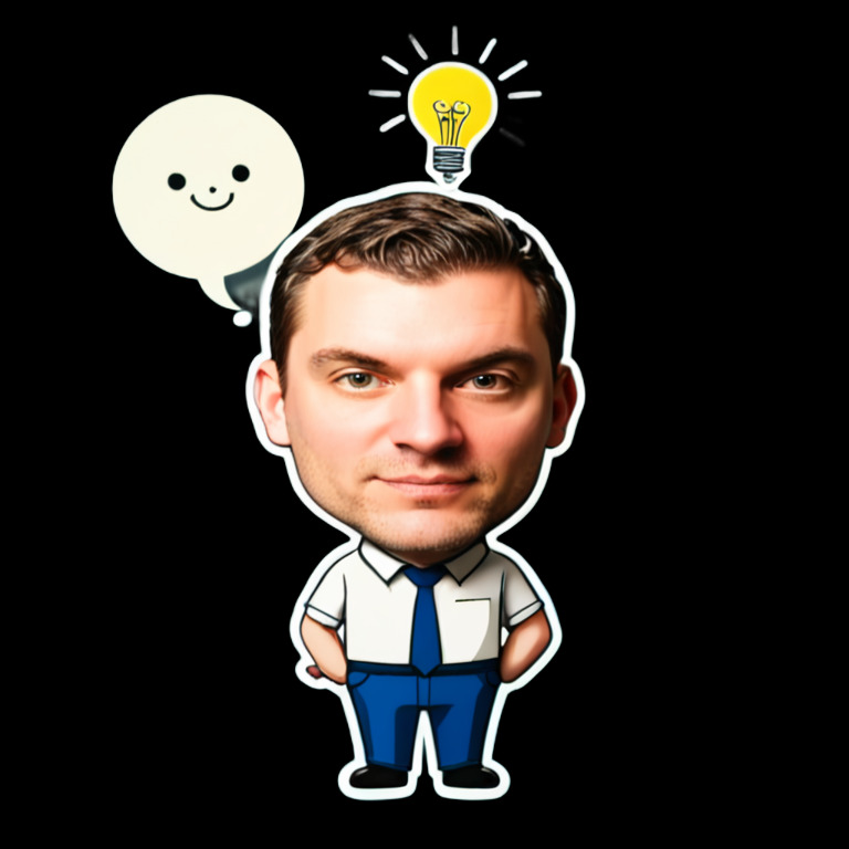 Thoughtful Consideration - Smiley sticker for WhatsApp and Telegram